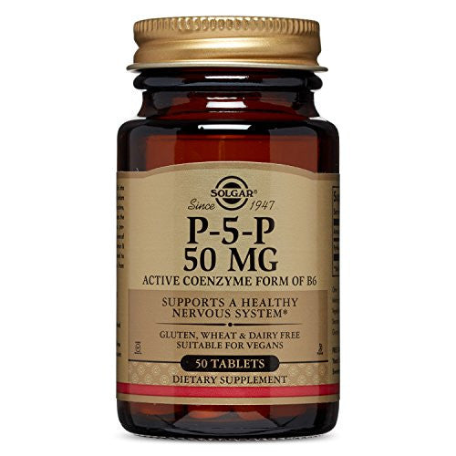 Solgar P-5-P -Piridoxal-5-Fosfato, 50 Mg -Solgar- 50 Tabletas Recubiertas